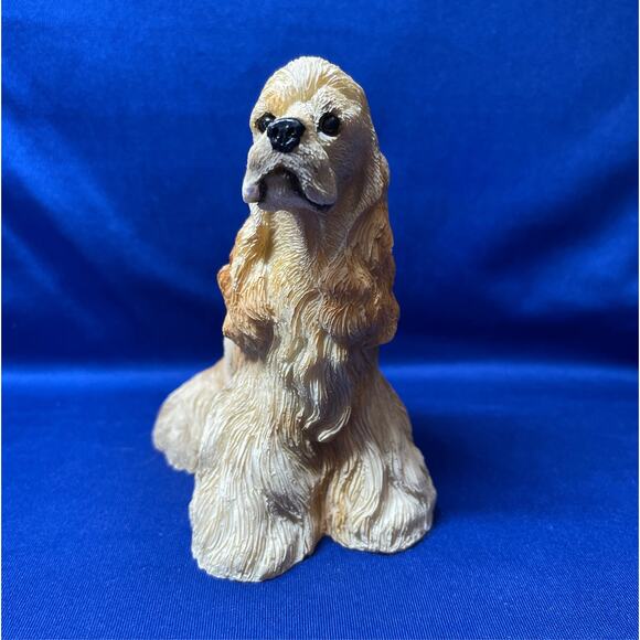 Encore Living Stone Fawn Cocker Spaniel Realistic Figurine - Picture 6 of 8